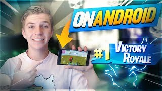 Playing FORTNITE on ANDROID for the First Time!