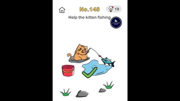 Help the kitten fishing | Brain Out level 148