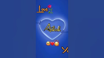 Ashish 😍name 💕 ka status 😍 comment your name 💕#shorts #like #manojdey #art