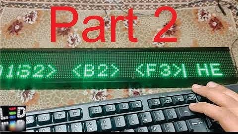 USB Keyboard | P10 LED BOARD | PART 2