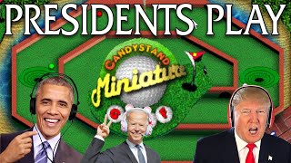 Presidents Play Candystand Miniature Golf