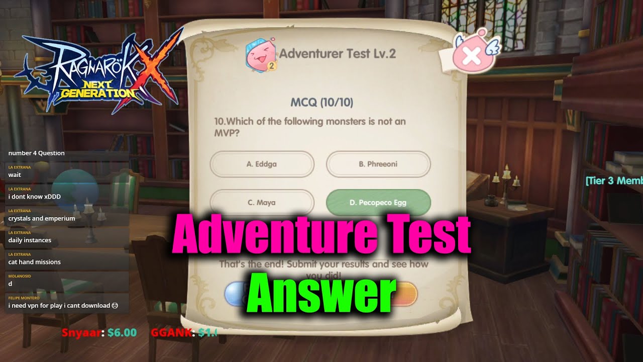 Rox adventure test