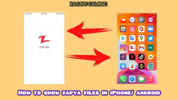 How to show Zapya files in IPhone / android
