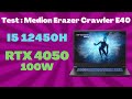 Test medion erazer crawler e40 md62549  la rtx 4050 100w suffisante 