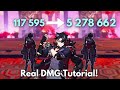 F2P:- C0 Wriothesley 5M Dmg Tutorial [ Genshin Impact ]