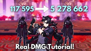 F2P- C0 Wriothesley 5M Dmg Tutorial Genshin Impact
