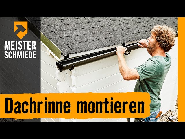 Dachrinne und Fallrohre montieren