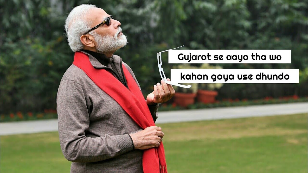 Gujarat se aya tha wo  kahan gaya use dhundo  new song on modi 