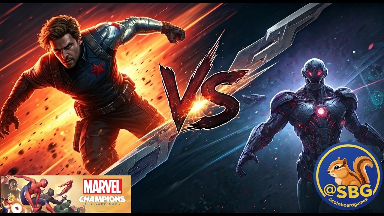 Winter Solider (Precon) v Ultron Marvel Champions solo play through