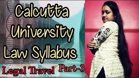 #calcuttauniversity Calcutta University B. A. LL. B. syllabus || Law Syllabus || Best books for Law