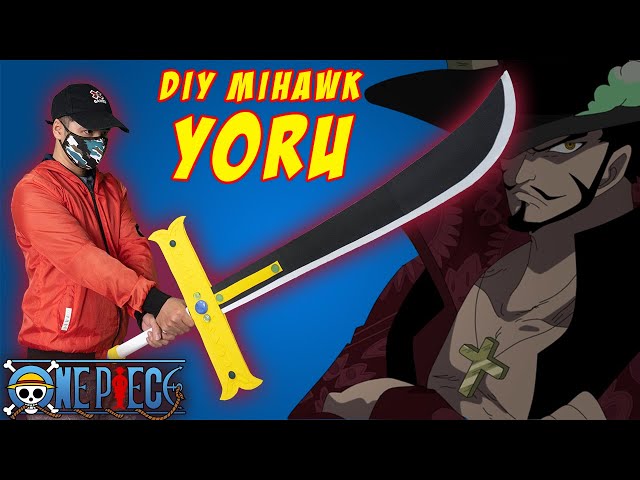 ONE PIECE】Mihawk's Sword Tutorial with Template - Kokutou Yoru [How to  make cosplay sword] 