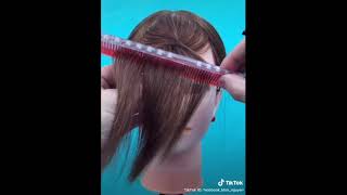 How To Cut Hair Bangs ( Korean Hairstyle )