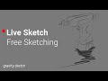 Free sketching in Gravity Sketch - Live Sketch