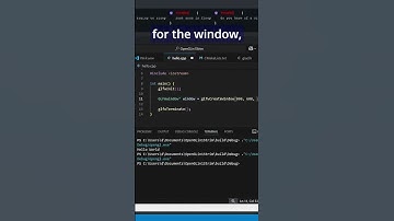 Creating a Window with #GLFW (1/2)  #opengl #gamedev #vtuber