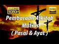 Alkitab suara  matius  full pasal  ayat