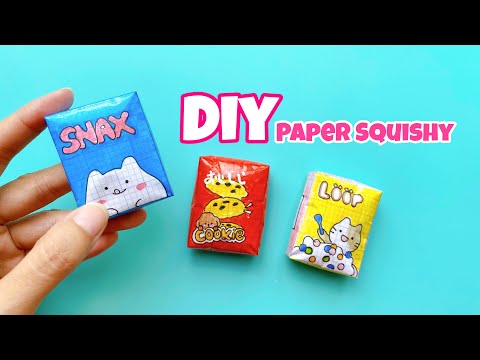 Video Cách Làm Squishy Giấy Mini | Làm Squishy từ giấy ô ly... - youtube