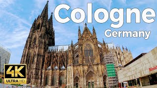 Cologne (Köln), Germany Walking Tour (4k Ultra HD 60fps) – With Captions