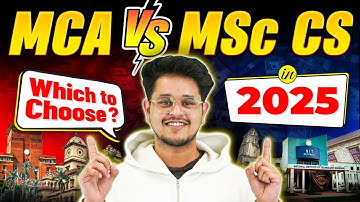 💥MCA vs MSc CS: Which is Better? MCA From NIT vs MSc CS From IIT? #mca #MScCS #placements #Jobs