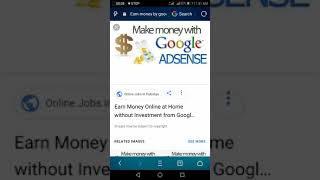 Earn money online from google adsense ...