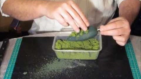 Making Model Conifers from Floral Foam