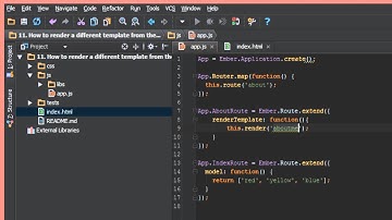 Mastering Ember Js - 11  How to render a different template from the default