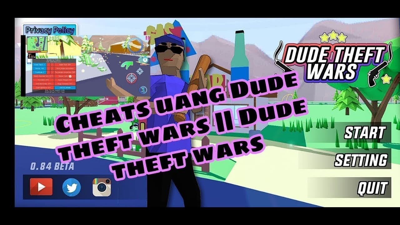 CHEATS UANG DUDE THEFT WARS FT GALIH __DUDE THEFT WARS
