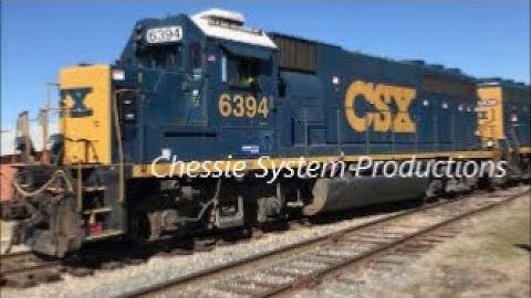 [CSXT]6394 GP40-2 EX-RF&P & No Dynamics & [6536]GP40-3 Leads Y205-03 W/Horntaps To the Old Yard F.NC