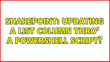 Sharepoint: Updating a list column thro