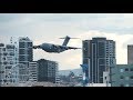 Raaf c17 globemaster  roulettes  brisbane riverfire 2018 flying displays