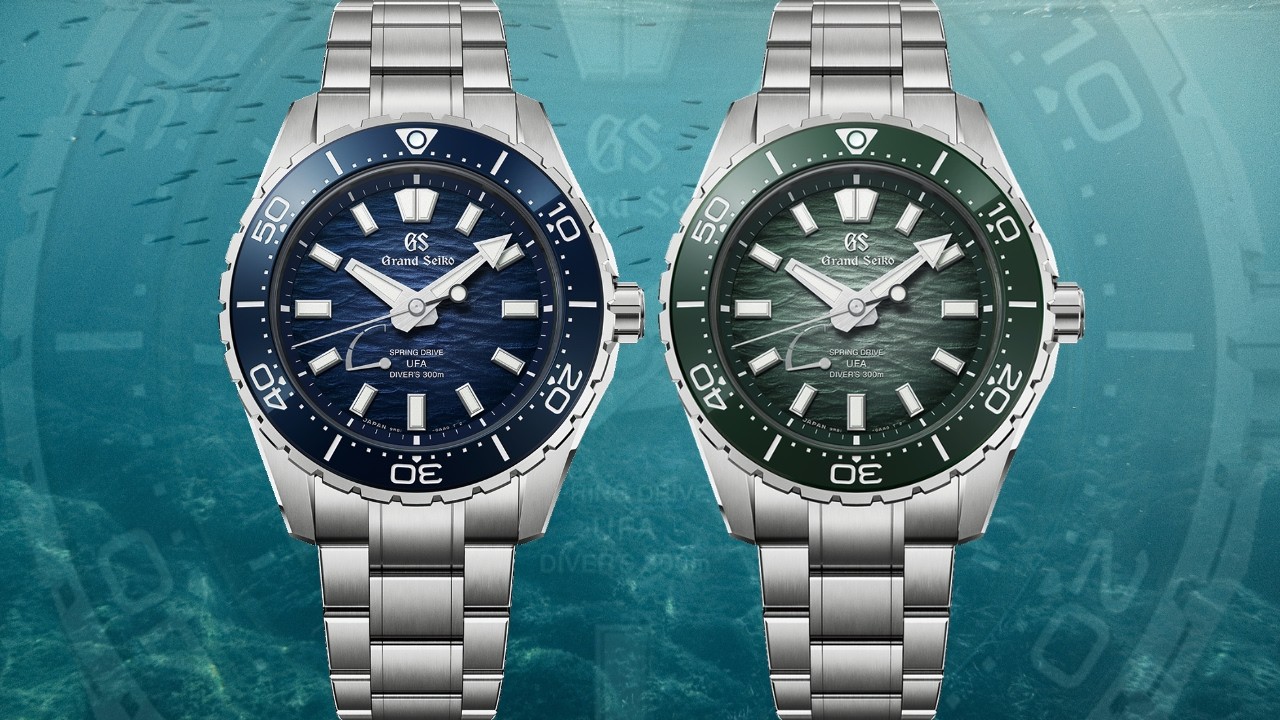 CRIME.EVOLUTION9'1 + フィン付き Grand Seiko Evolution 9 Collection “Ushio” Diver Spring Drive