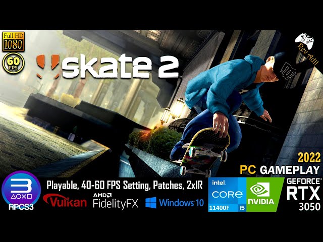 SKATE 3 is fully Playable on PC! (RPCS3 - Enhanced Resolution