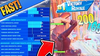 BEST AGGRESSIVE/FAST SETTINGS in Fortnite! BEST SETTINGS FOR PS4/XBOX! (Fortnite Best Sensitivity)