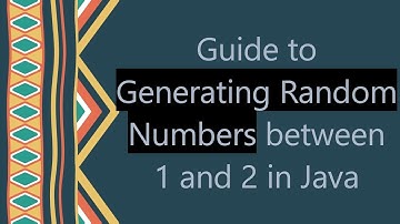 Guide to Generating Random Numbers between 1 and 2 in Java