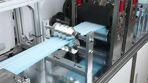 Automatic high speed flat mask main body making machine