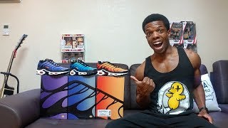 Nike Air Max Plus OG Pack Review. Hyper Blue, Voltage Purple, and Sunset. -  YouTube