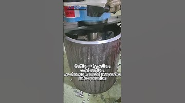 Cutting + beveling, cold cutting,no change in metal properties,operation#piping #Welding#oilandgas