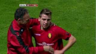 Gol de Brandon (1-1) en el Sevilla FC - RCD Mallorca - HD