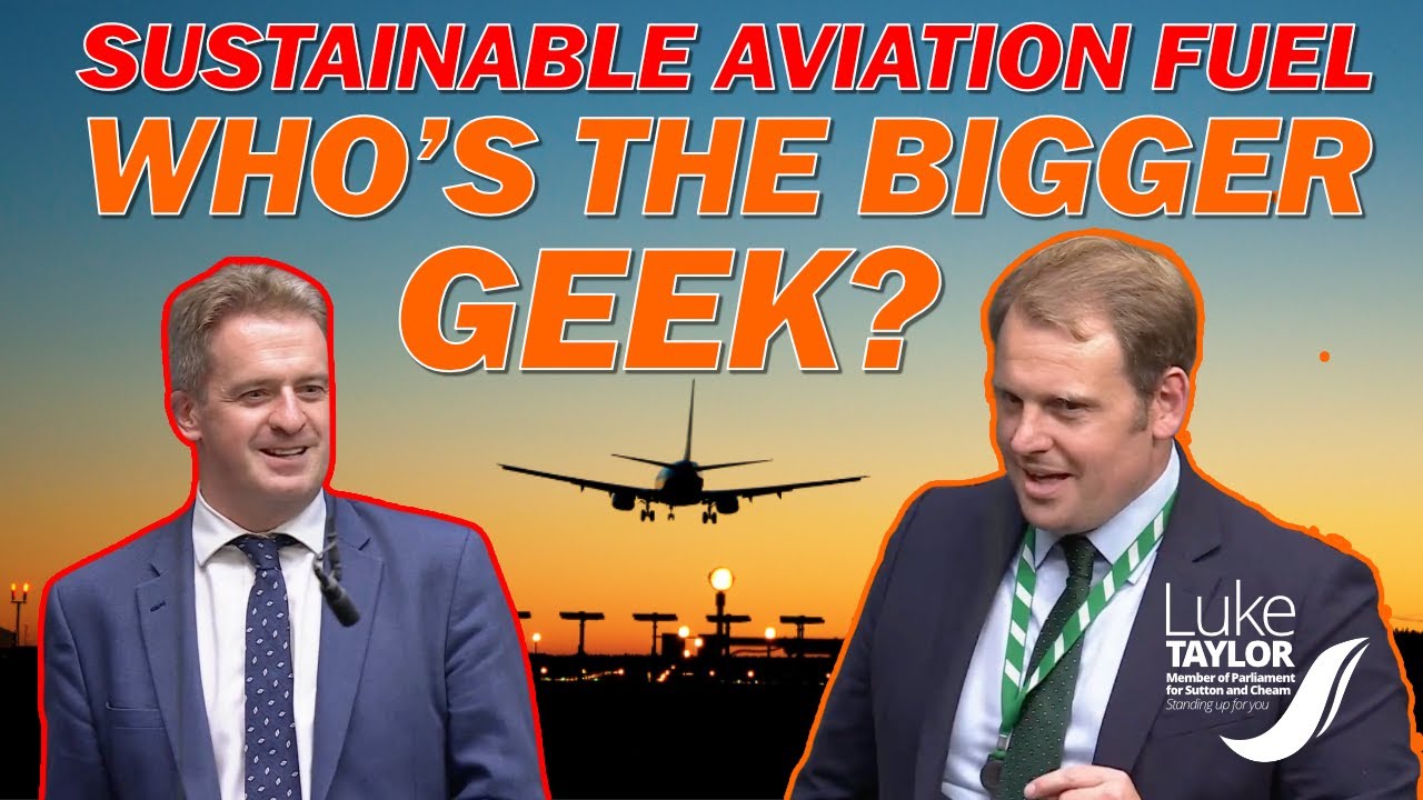 Who's the bigger geek? Lib Dem MP talks Sustainable Aviation.
