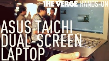 Asus Taichi dual-screen Windows 8 laptop: hands-on video - The Verge at Computex Taipei