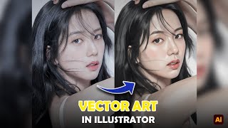 Adobe Illustrator 2026 l convert your image into realistic Vector art illustration #rfgraphicsworld 