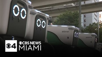 Self-driving robots becoming popular for food delivery service across South Florida
