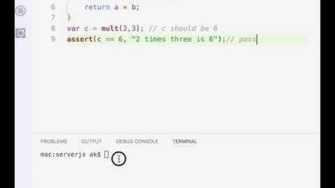Node.js Assert example with equal (== ) and Strict Equal ( ===)