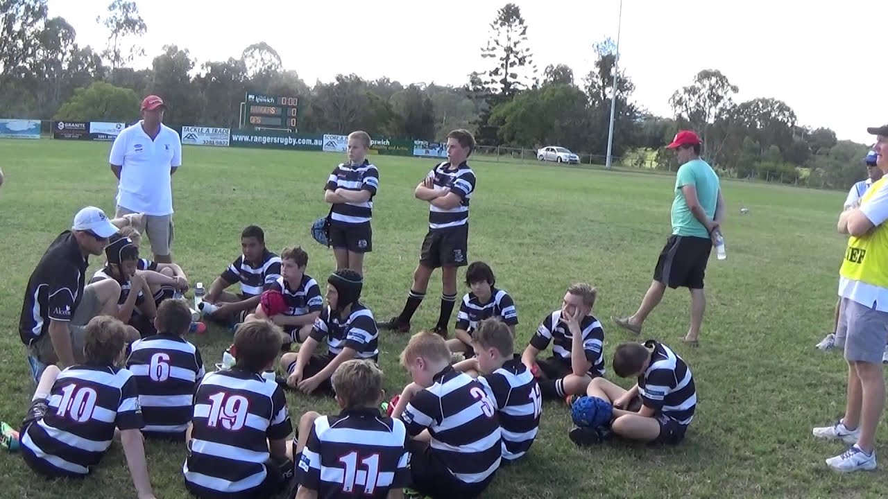 Souths Junior Rugby Union Under 12 Blacks vs Ipswich Rangers YouTube
