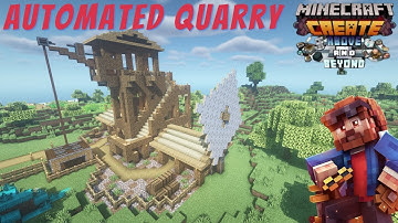 I Built a Fully Automated Andesite Quarry in Create: Above and Beyond  | Ep.3
