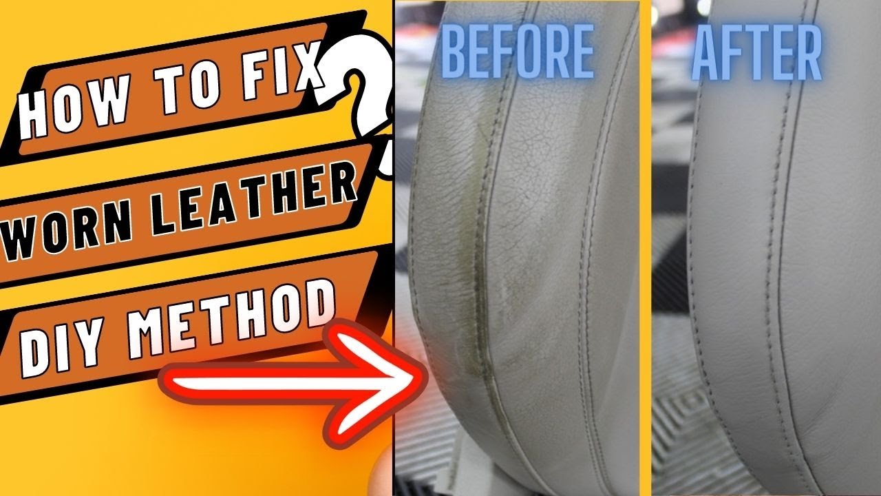 Repairing Worn out Cracked leather seats yourself - Easy and Cheap
