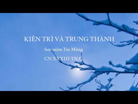 🏔KIÊN TRÌ VÀ TRUNG THÀNH 🌻| Suy niệm Tin Mừng Chúa Nhật XXXIII mùa Thường Niên năm C