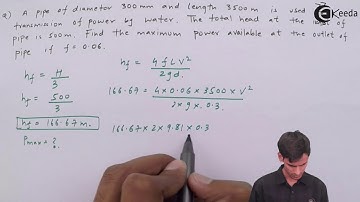 Flow Through Pipes Problem 5 - Flow Through Pipes - Fluid Mechanics