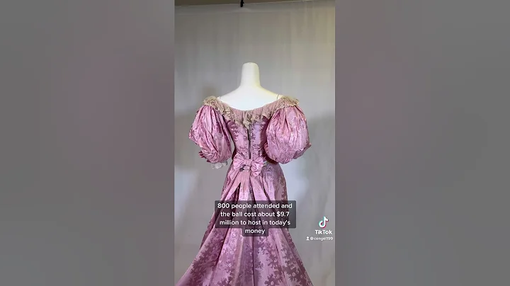 c. 1897 Ball gown worn to infamous Gilded Age event