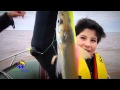 Pesca de pejerreyes con chicos embarcados en ro uruguay por david dau