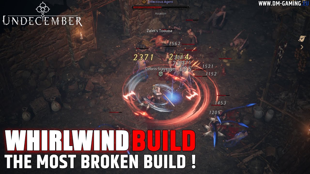 Whirlwind build Undecember, the most broken best build to start the game as  melee physical warrior ! 